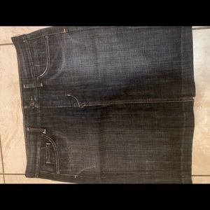 Black jean skirt in great condition